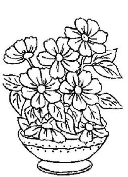 Трафарет цветов для выжигания