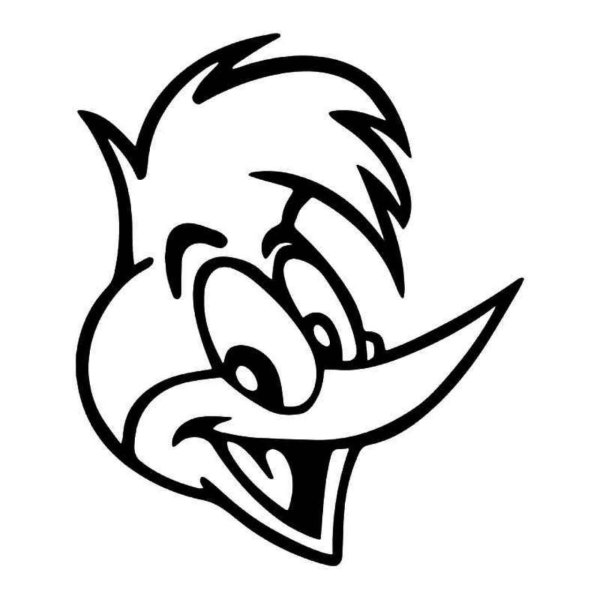 Дятел раскраска