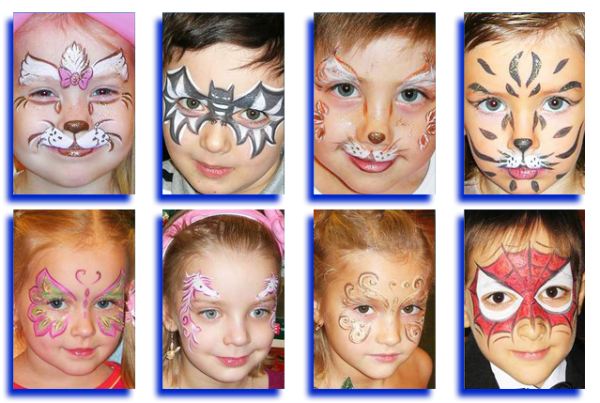 Красивые узоры на лице