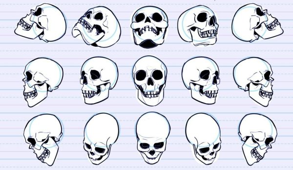 Мультяшные черепа