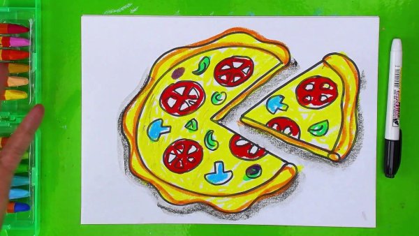 Пицца рисунок