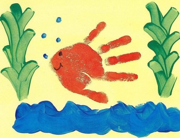 Рисование ладошками для детей