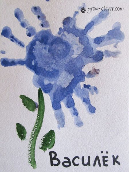 Аппликация из ладошек