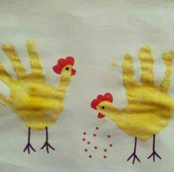 Рисование из ладошек