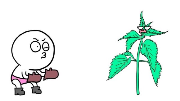 Крапива раскраска для детей