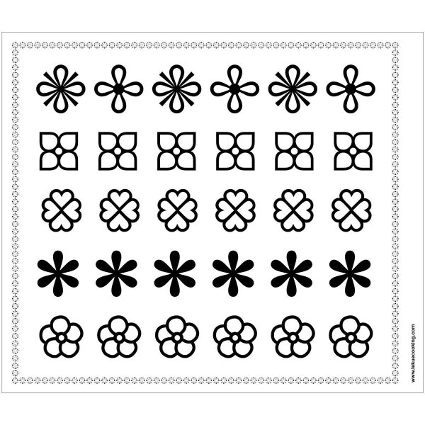 Трафарет для украшения торта шоколадом