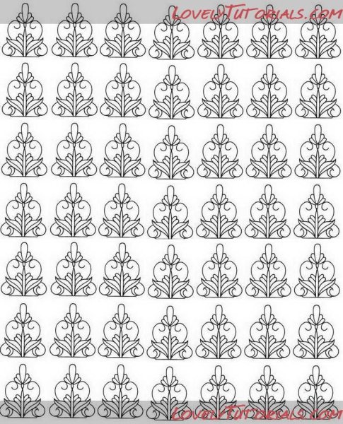 Трафарет из айсинга