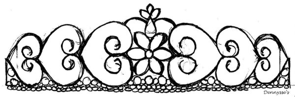 Трафарет короны для айсинга