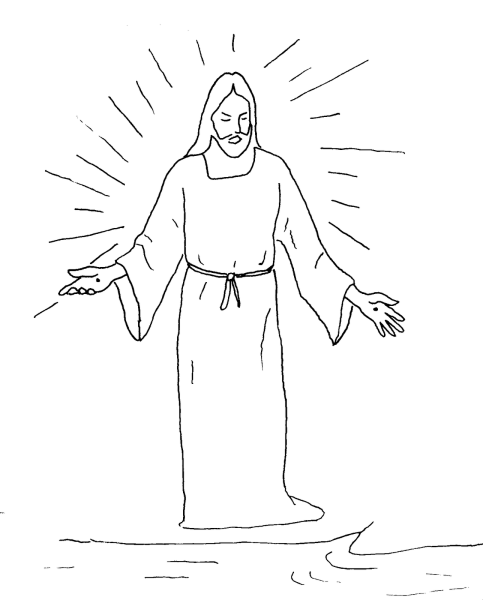 Иисус карандашом