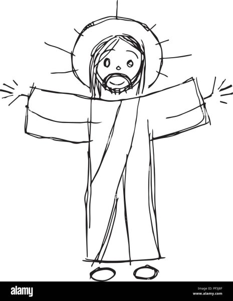 Иисус Христос рисунок