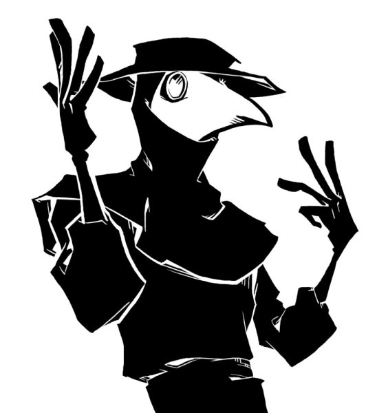 Врач в маске чумы рисунок