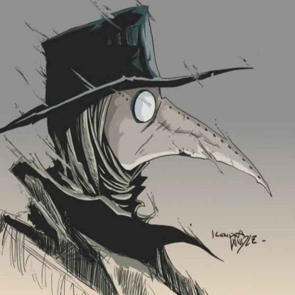 Чумной доктор раскраска