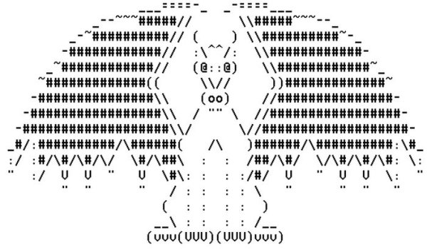 Картины из символов