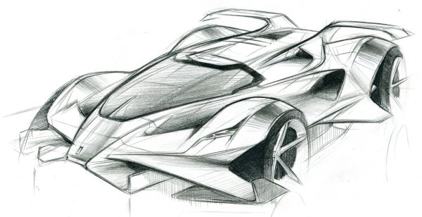 Рисунки летающих машин в будущем карандашом легко