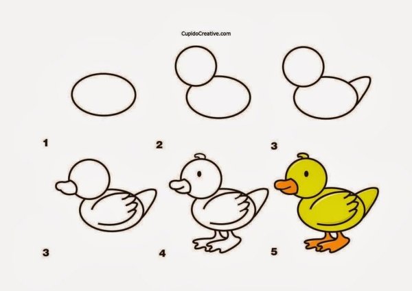 Поэтапный рисунок для средней группы