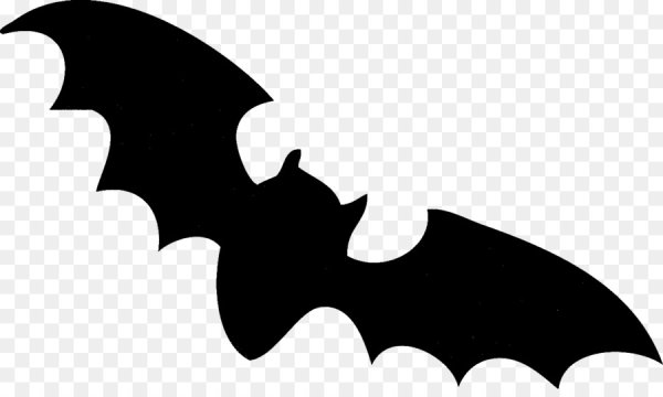 Летучая мышь трафарет