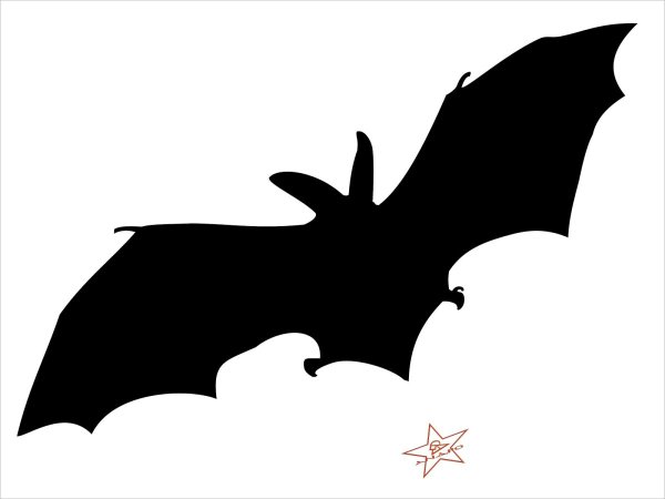 Летучая мышь силуэт