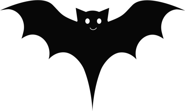 Стая летучих мышей силуэт