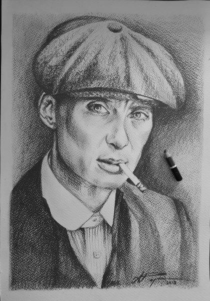 Томас Шелби рисунок