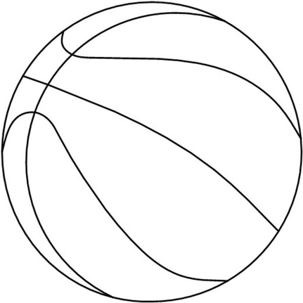Баскетбольный мяч раскраска