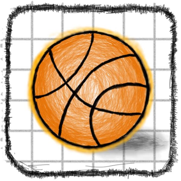 Баскетбольный мяч карандашом легко