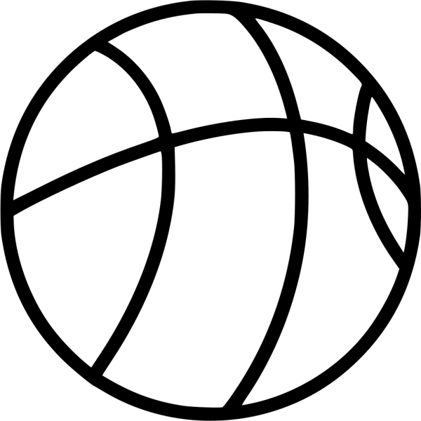 Баскетбольный мяч эскиз