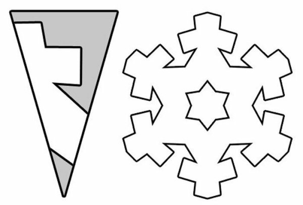 Схемы красивых снежинок из бумаги схемы для вырезания