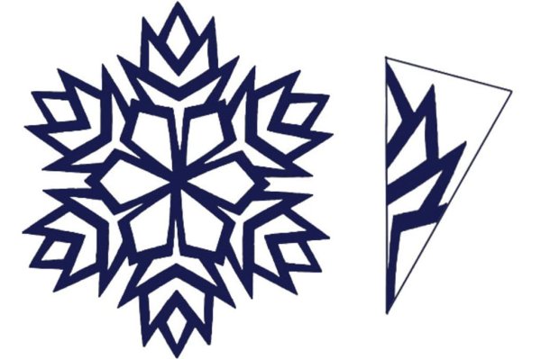 Снежинка раскраска