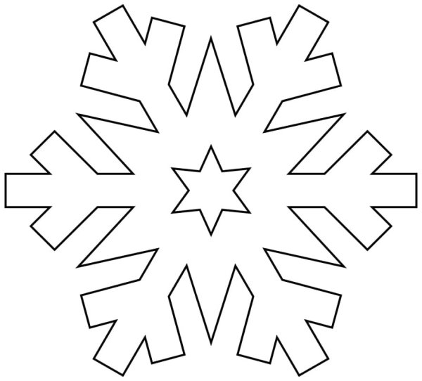 Трафарет «снежинки»