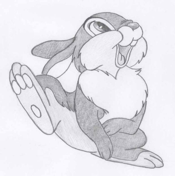 Мультяшные животные для срисовки