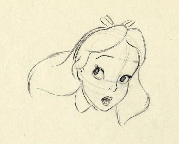 Дисней рисунки для срисовки легкие