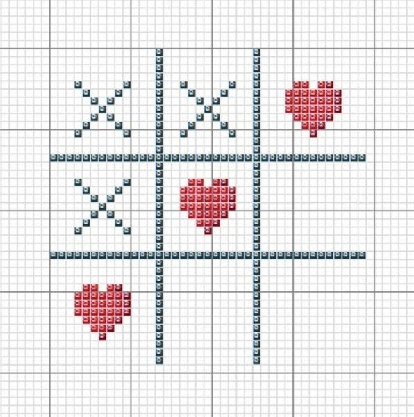 Простая вышивка крестиком