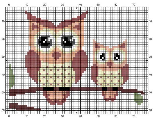 Простая вышивка крестиком