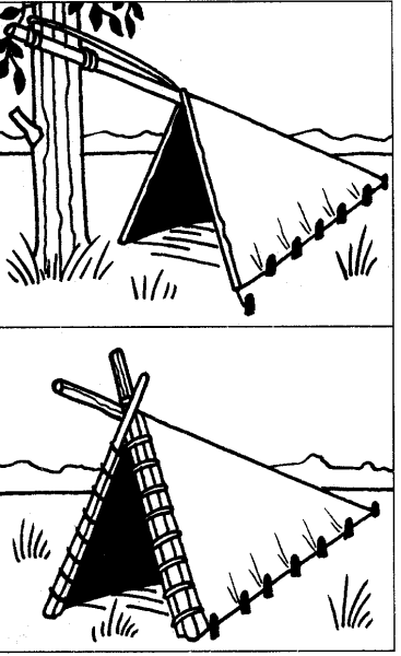 Шалаш для выживания