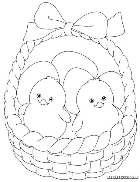Раскраски пасхальные для детей
