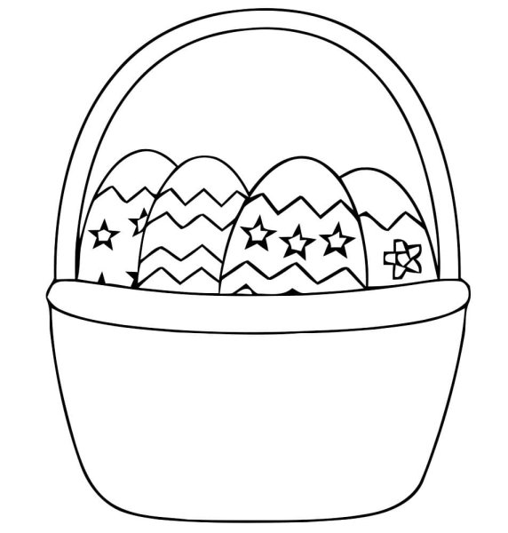 Пасхальный кролик раскраска