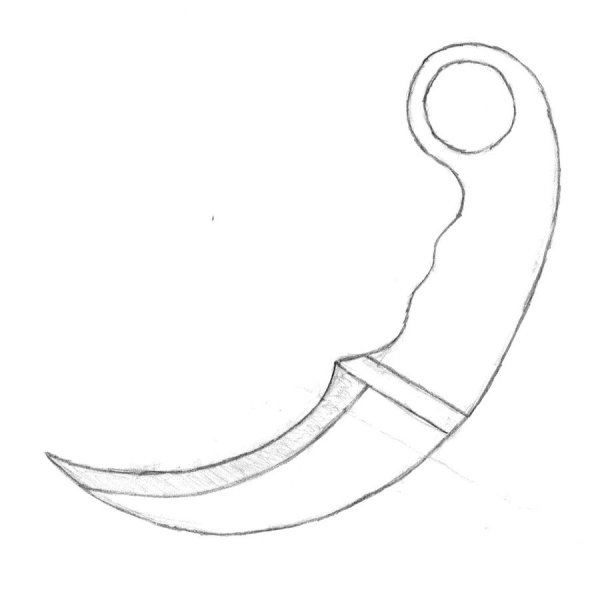 Кинжал для рисования