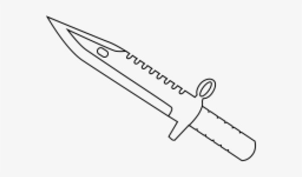 Нож Скорпион стандофф 2 чертёж