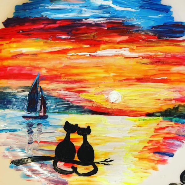 Рисунки красками