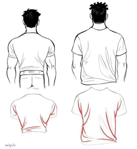 Рубашка сзади референс