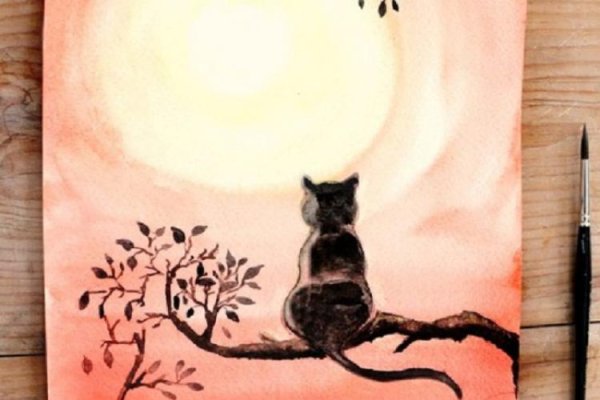 Рисование гуашью для начинающих кот