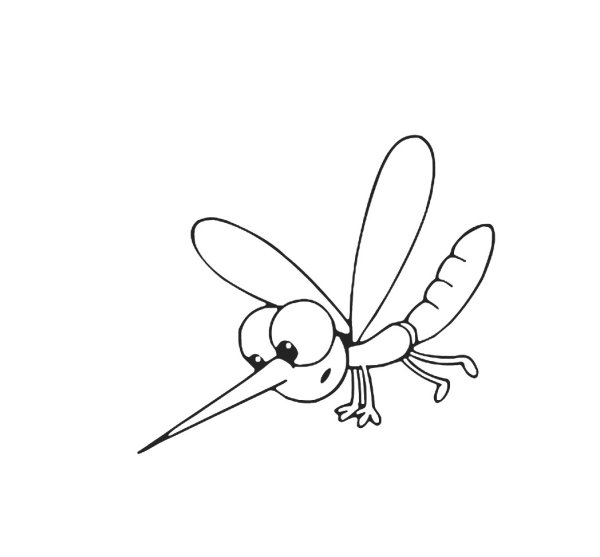 Комар легко