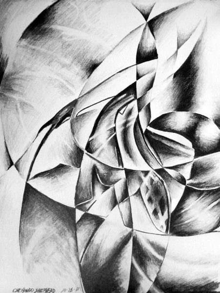 Абстракционизм карандашом