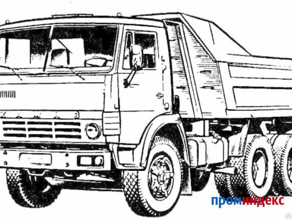 Раскраска КАМАЗ 65115 самосвал
