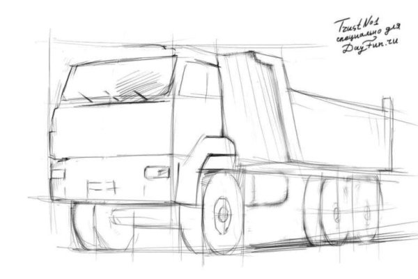 КАМАЗ 65115 В карандаше