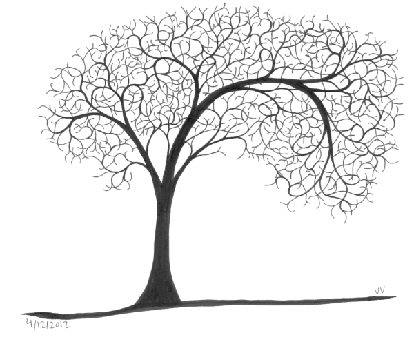 Дерево из линий