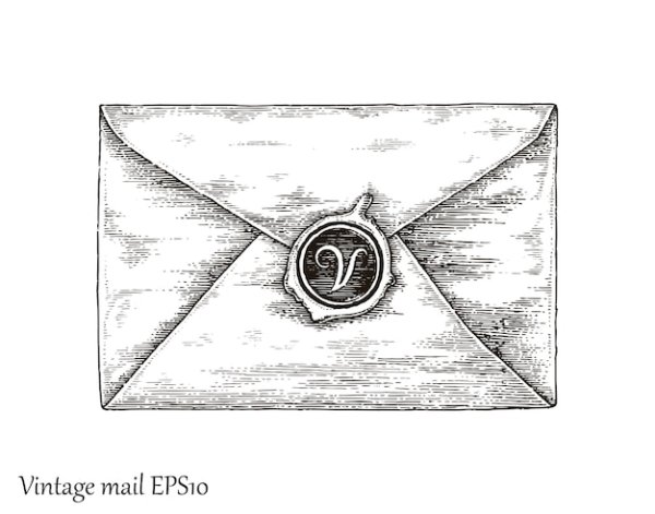 Конверт графический рисунок