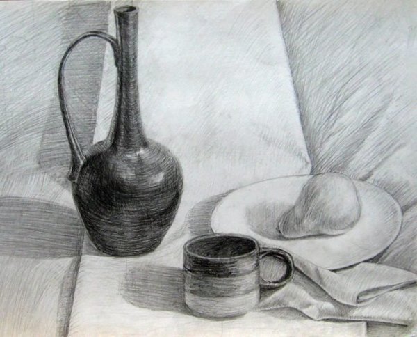 Натюрморт карандашом для начинающих