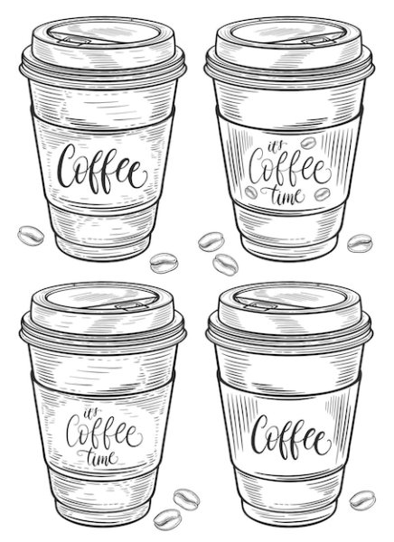 Стаканчик кофе Графика