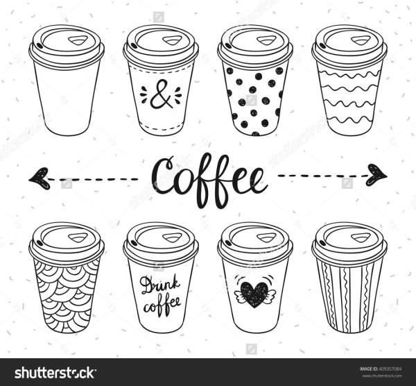 Распечатка стакана кофе